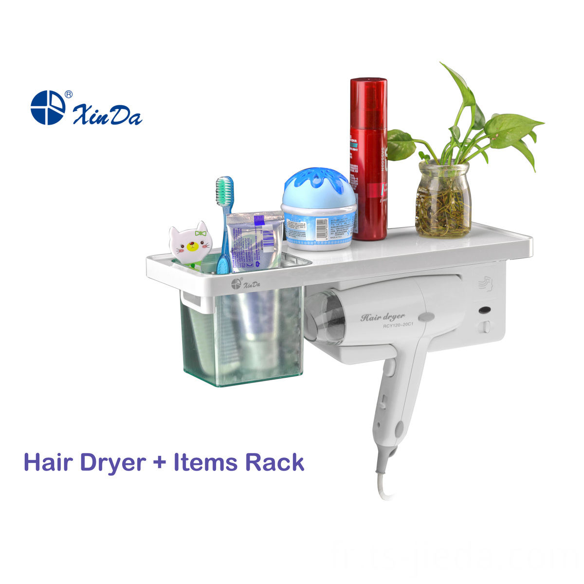 Sèche-cheveux mural multifonctionnel pour hôtel Multifunctional Wall holder hair dryer for hotel
